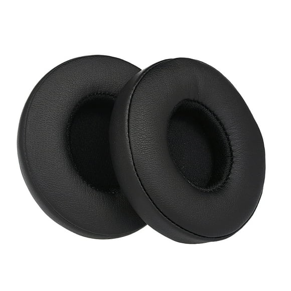 2Pcs Replacement Earpads Ear Pad Cushion for Beats Solo 2 / 3 On Ear Wireless Headphones Black