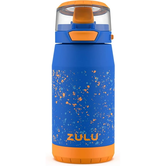Zulu Flex 12oz Stainless Steel Water Bottle - Blue/Orange