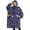 Dark Blue Rainbow, variant on Oversized Wearable Blanket Hoodie,Dark Blue Cartoon Unicorn Pattern Sherpa Blanket Hoodie with Super Pockets,Super Warm Fuzzy Pullover for Women & Men