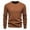 Brown, variant on ZCFZJW Men's Pullover Sweater Lightweight Fall Crewneck Cable Knit Long Sleeve Sweater Classic Soft Knitted Sweaters with Ribbing Edge Navy L