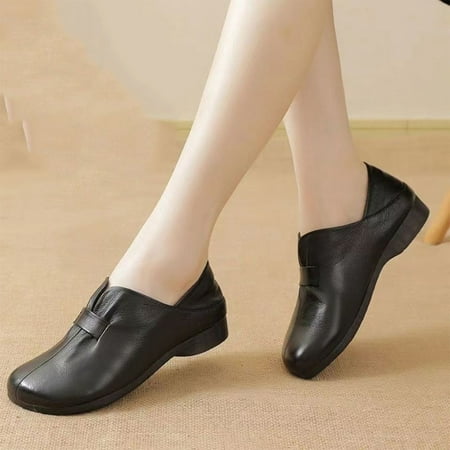 

Augper Women Slip-on Tassel Leather Top Platform Loafers Casual Comfortable Loafer Shoes Indoor Outdoor