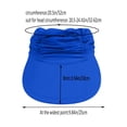 thumbnail image 3 of Gsakboxl Women UPF50+ Foldable Ponytail Sun Visor Cap, Ice Feel Lightweight Large Brim Empty Top Sports Hat for Outdoor Workout Hiking Bucket Hat Blue One Size, 3 of 7