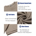 thumbnail image 5 of COOFANDY Black T Shirts for Men Summer Basic Short Sleeve Tees Crewneck Plain Casual T Shirts, 5 of 6