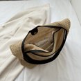 thumbnail image 2 of Bolso de playa tejidos Bolso coloridos transpirables para mujer Fiesta de vacaciones (Negro), 2 of 6