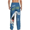 thumbnail image 3 of Junzan Men'S Pajama Pants Great White Shark Sleepwear Pants Pj Bottoms Drawstring And Pockets, 3 of 9