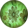 thumbnail image 1 of Ahgly Company Indoor Round Patterned Nebula Green Area Rugs, 7' Round, 1 of 6