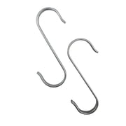 3.5 Flat S-Hooks, 2 Hooks, Zinc, Peerless Chain Company, #4735239C