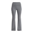 thumbnail image 5 of No Boundaries Ribbed Flare Pants with Lettuce-Edge Hem, 32” Inseam, Women’s, 5 of 5