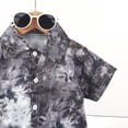 thumbnail image 7 of Staki Boys Fashion Boys Hawaiian Outfit 2Pcs Set Summer Beach Button-Down Shirt Top + Shorts for Kids,9-10 Years, 7 of 7