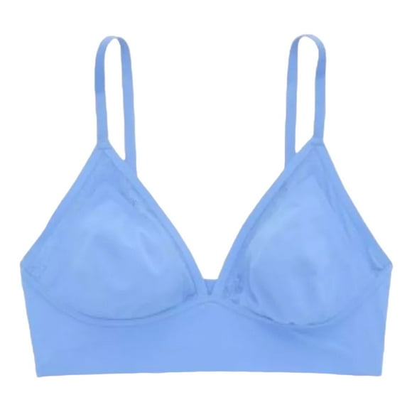 Aerie, Bralette Sexy Copa Triangular, Talla Xs, Ligero,azul