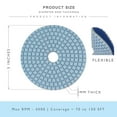 thumbnail image 5 of Stadea PPW211D Diamond Polishing Pads 5" For Concrete Terrazzo Marble Granite Countertop Floor Wet Polishing, Grit 150 - Pack of 2, 5 of 5
