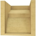 thumbnail image 4 of 8"W x 8"D x 8"H Wide Monterey Rough Cedar Woodgrain TimberThane Corbel, Primed Tan, 4 of 6
