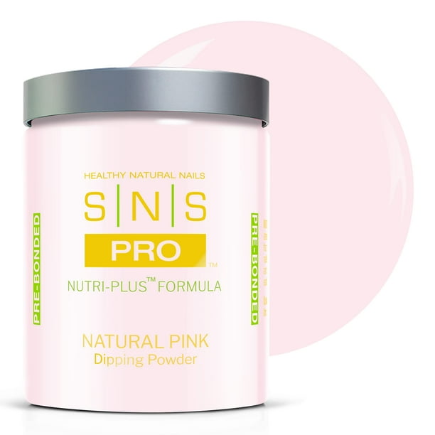 Sns Nail Dip Powder Gelous Color Dipping Powder - Rosa Natural (Natural/Desnudos Sheer) Pwnp16 - Color de uñas acrílico de larga duración y esmalte dura 14 días - Sin olor y sin lámpara UV - 16 Oz