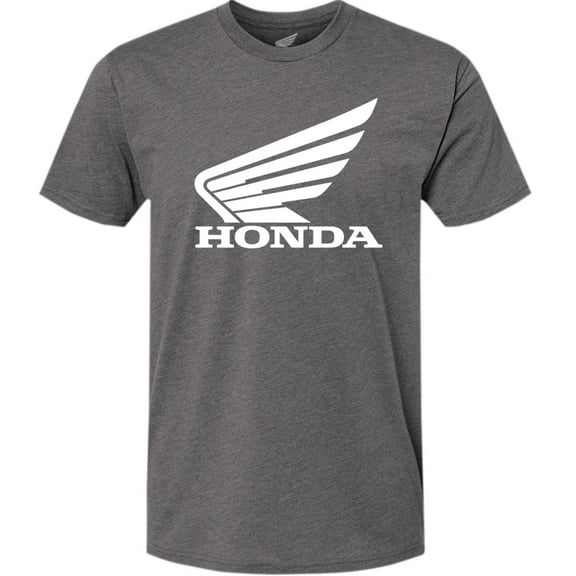 Licensed Goldwing Mens Short Sleeve T-Shirt Heather Gray/White MD