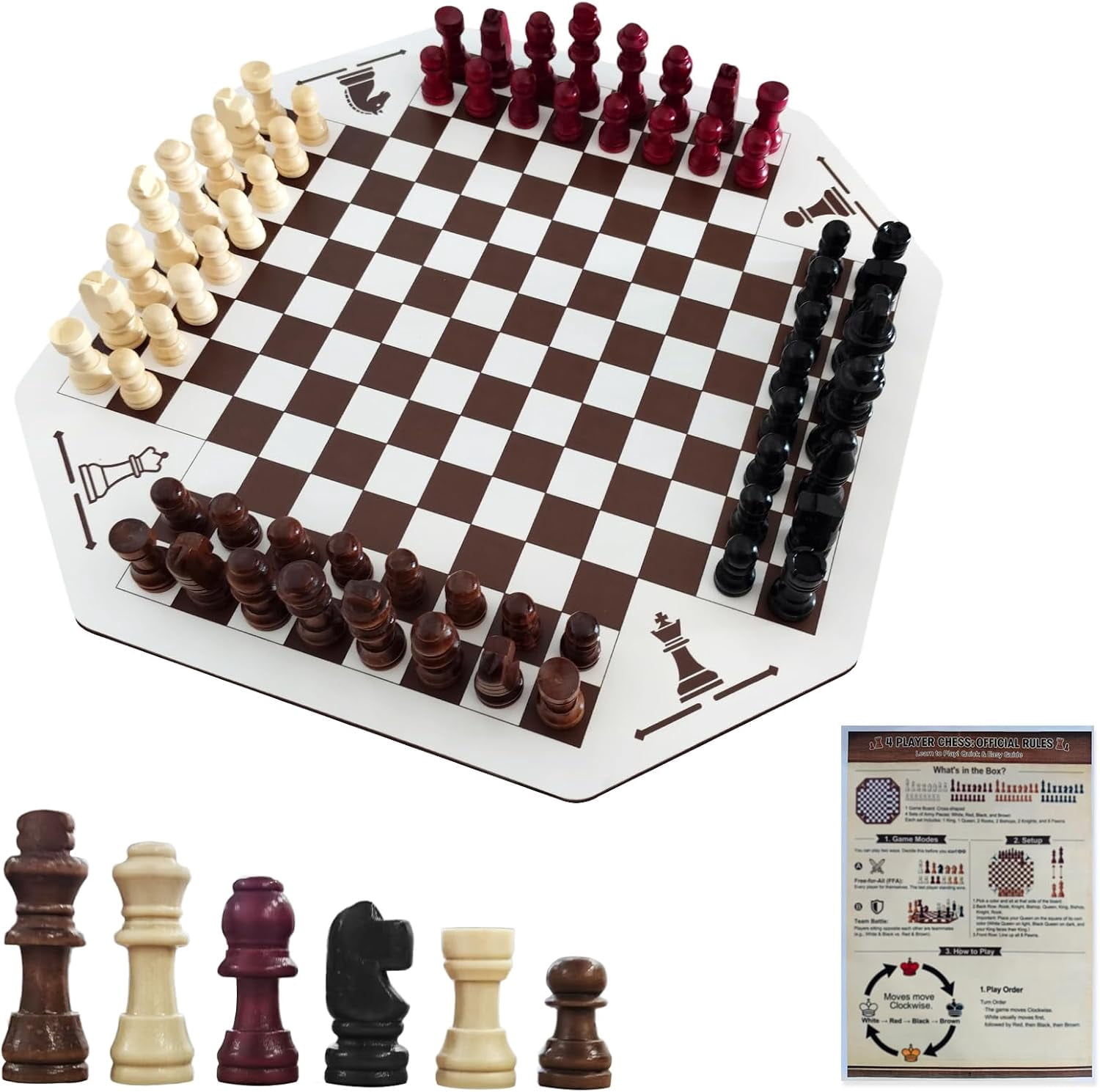 Funsmile Large Magnetic Chess Set with Storage Case, 15