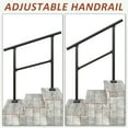 thumbnail image 5 of Hand Rails for Outdoor Steps, 3-4 Step Handrail 2 Pack,, 5 of 7