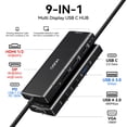 thumbnail image 2 of Estación de acoplamiento HODO USB C con doble monitor para Dell HP con 9 en 1, 2 of 9