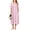 Floral Pink, variant on Long Nightgown for Women Short Sleeve Sleepwear Plus Size Loungewear Mumu Dress Lounge Dress with Pockets