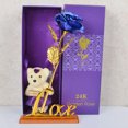 thumbnail image 1 of Bdfzl Gold Foil Rose With Base Bear Is The Choice For Gifts, 1 of 2