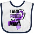 thumbnail image 3 of Inktastic I Wear Purple for My Mama Lupus Awareness Boys or Girls Baby Bib, 3 of 4