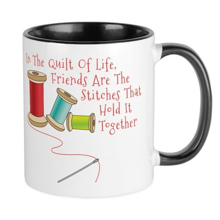 

CafePress - Quilt Of Life Mugs - Ceramic Coffee Tea Novelty Mug Cup 11 oz
