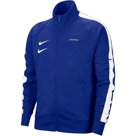 Nike Swoosh Poly Knit Jacket Blue CJ4884-455 Men's Size S