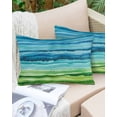 thumbnail image 6 of Blue Green Throw Pillow Cover 24 x 36 Inch Decorative Pillow Cover Gradient Watercolor Modern Abstract Art Lumbar Pillowcase Seasonal Rectangle Cushion Case for Couch Sofa Bed Living Room, 6 of 7