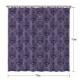 thumbnail image 5 of Purple Gothic Bat Pattern Shower Curtain 72"x72" ,Bathroom Decorative Shower Curtains Set with 12 Hooks,Modern Waterproof Washable Shower Curtain, 5 of 6