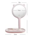 thumbnail image 2 of Makeup Mirror Plastic Rechargeable Vanity Mirror Desktop Mirror with LED Light, 2 of 10