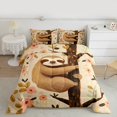 thumbnail image 2 of Castle Fairy Cartoon Sloth 3 Pieces Queen Comforter Set for Kids Teens,Kawaii Flowers Animal Ultra Soft Bedding Sets,Dreamy Princess Bedding Comforter Set Breathable,Luxury Bedroom Decor,Reversible, 2 of 8