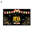 thumbnail image 2 of Neinkie Soft Fabric Class Graduation Photography Backdrop Black and Gold Bachelor Cap Balloon Grad Congrats Party Banner Background for Picture Photo Photobooth Decoration, 2 of 2