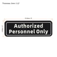 thumbnail image 2 of Unique Bargains Authorized Personnel Only Sign 6'x2' Self Adhesive Door Mount Wall Sticker Black, 2 of 6