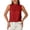 Red, variant on LIUJUNSHOP Womens Elegant Sleeveless Satin Blouses Tie Back Pleated Dressy Work Tops Business Casual Outfits