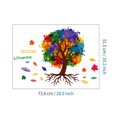 thumbnail image 4 of Naiovety 2 piezas de pegatinas de pared de árbol de tinta colorida, calcomanías extraíbles, papel tapiz, póster artístico, murales para sala de estar Decoración del hogar Naiovety HA083768-00, 4 of 6