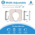 thumbnail image 3 of Agrish Raised Toilet Seat with Handles - Heavy Duty 350lb Medical Toilet Seat Riser for Seniors, 3 of 8