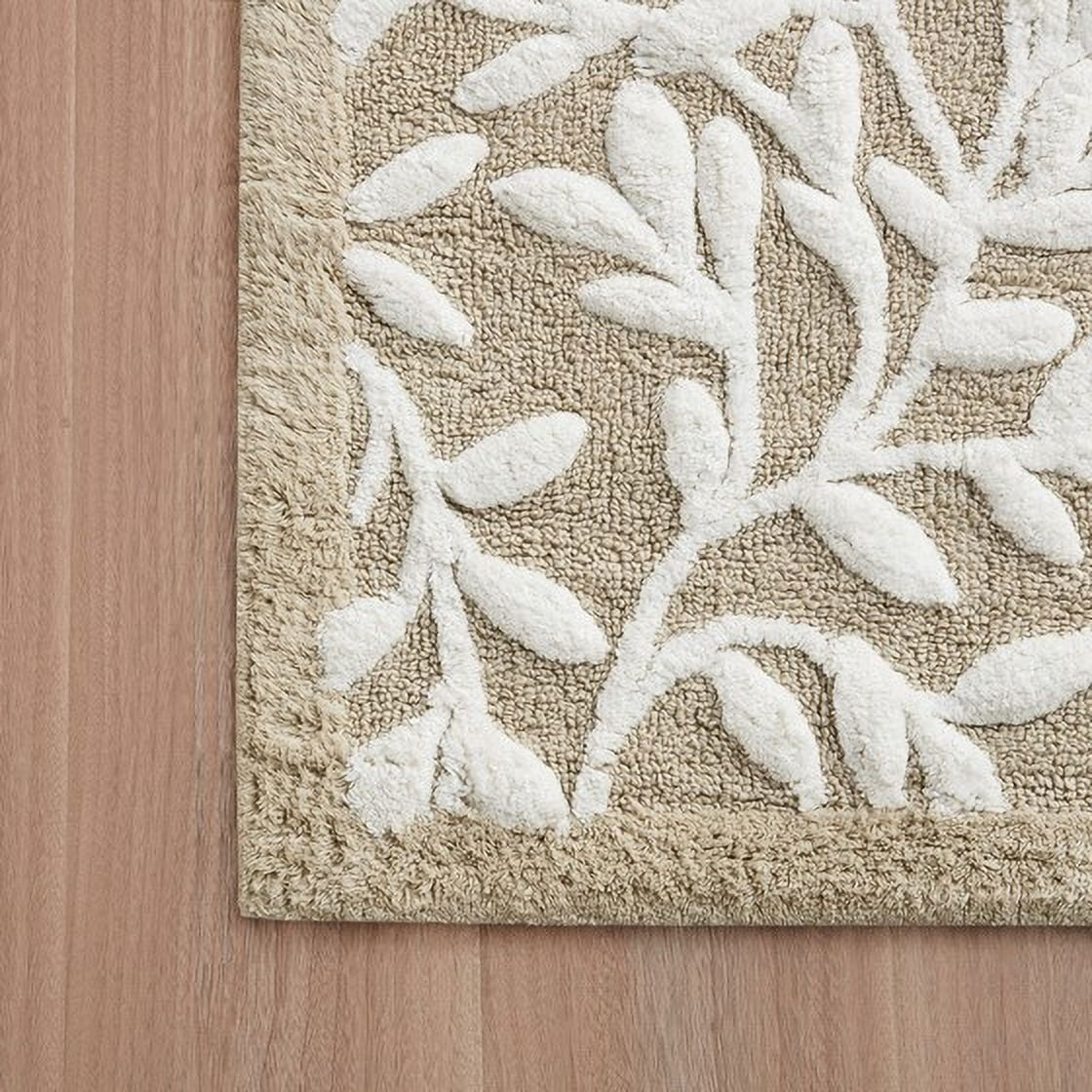 MAYEERTY Cotton Tufted Bath Rug，100% Cotton, 24" x 60" Rectangle, Multicolor