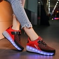 thumbnail image 3 of Kids Roller Shoes Boy Girl Sneakers with Wheels Become Sport Sneaker with Led for Christmas Birthday Children Show Gift, 3 of 6
