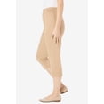 thumbnail image 3 of Woman Within Plus Size The Hassle-Free Soft Knit Capri, 3 of 3