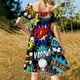 thumbnail image 5 of Soy fan de los cómics. ¡KAPOW! Vestido de manga corta, vestidos de manga larga, vestido de manga larga, vestido para mujer, ropa de verano para mujer., 5 of 7