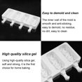 thumbnail image 3 of Ice Cream Mold Silicone 4 Slots Ice Cube Tray Heat-resistant Non-stick DIY Freezer Making Mould, 3 of 7