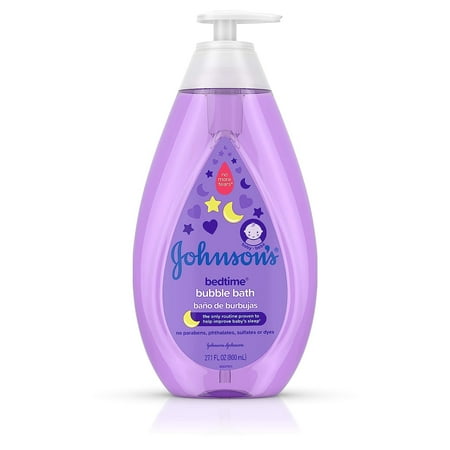 Johnson's Hypoallergenic Bedtime Baby Bubble Bath w/ Natural Calm Aromas, 27.10 oz, 4 Pack