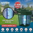thumbnail image 5 of Flowtron Electric Bug Zapper, 1.5 Acre Outdoor Insect Killer, Dual 40W UV Bulb, 5600V Grid (Green), 5 of 5