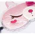 thumbnail image 3 of G&J Pink Rabbit Sleeping Mask Embroidered Applique Sleep Eye Mask Soft Eyeshade Sleeping Blinder Soft Blindfold, 3 of 3