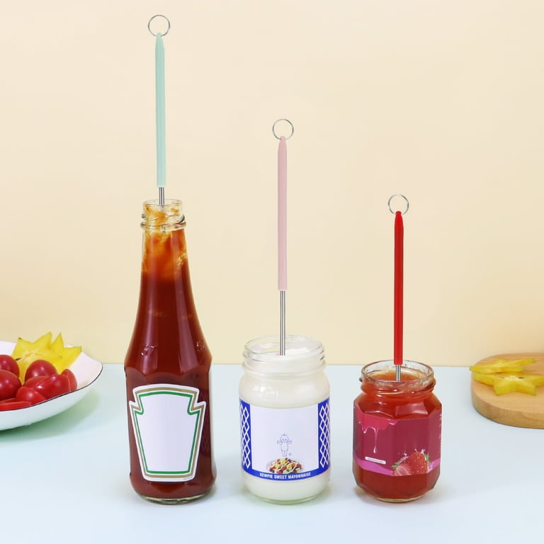 Mini Silicone Spatula Jar Bottle Scraper Food Grade Heat Resistant