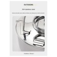 thumbnail image 2 of Stainless Steel Camping Kettle Portable Outdoor Camping Kettle 0.9L, 2 of 5