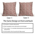thumbnail image 6 of Red Cream Pillow Covers 16x16 Set of 2 Boho Design Polka Dot Throw Pillows Modern Brush Strokes Print Decorative Pillowcase Square Cushion Cover Linen Case for Home Sofa Couch Bed, 6 of 6