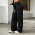 thumbnail image 2 of Jsaierl Womens Sweatpants Athletic Baggy Elastic Waist Trousers Casual Drawstring Work Jogger Pants with Pockets, 2 of 8