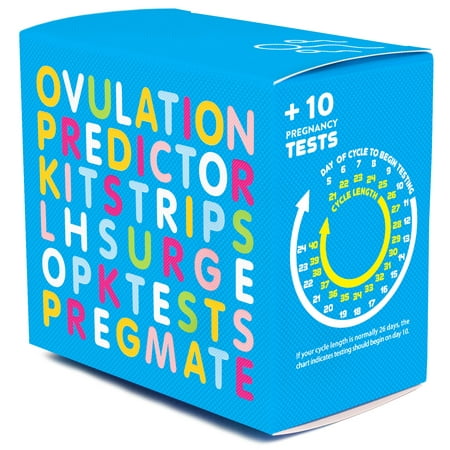 PREGMATE 30 Ovulation and 10 Pregnancy Test Strips Predictor Kit Combo (30 LH + 10