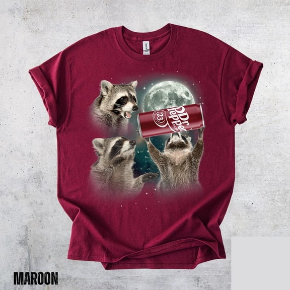 Cool Animal Graphic Tee, Fun Animal Lover Shirt, Dr Pepper Funny T-Shirt MAROON Unisex S-5XL Hot Trending Shirt, Vintage Birthday Gift