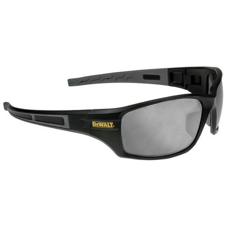 

DeWalt Auger Safety Glasses with Black/Gray Frame and Silver Mirror Lenses